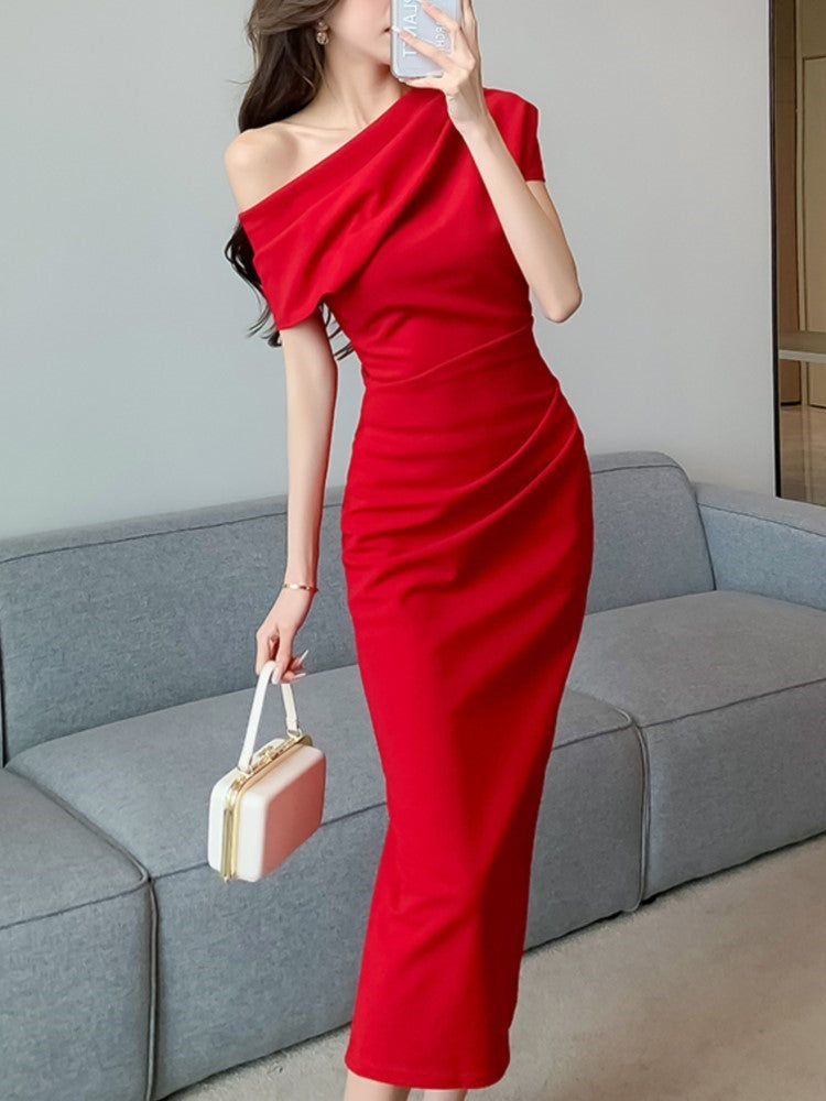 Elegant Off Shoulder Evening Party Dress