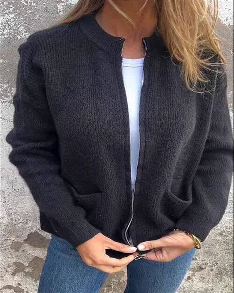 Plus-size Autumn Zipper Jacket